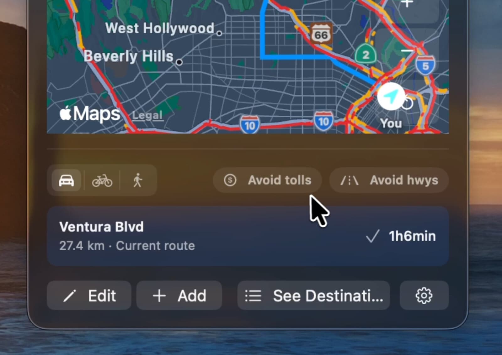 CommuteBar drive, bike, or walk